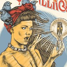 The Lumineers. Un progetto di Belle arti, Calligrafia, Direzione artistica, Design, Character design, Eventi, Illustrazione tradizionale, Lettering, Musica e Serigrafia di Guillem Bosch - 13.07.2017