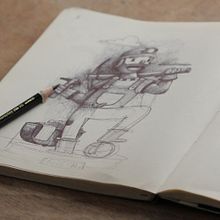 Moleskine SketchBook 2017. Traditional illustration project by Óscar Lloréns - 07.14.2017