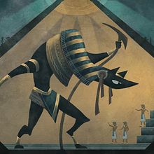 Anubis illustration. Un proyecto de Ilustración tradicional de Evelt Yanait - 14.07.2017