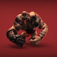 Monster Gorilla - 3D Render Ein Projekt aus dem Bereich 3D und Animation von Figuren von Marc Bupe - 14.05.2017