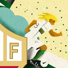 Mi Proyecto del curso: Ilustración exprés con Illustrator y Photoshop Elche C.F.. Ilustração tradicional e Ilustração vetorial projeto de goddosimprime - 14.07.2017
