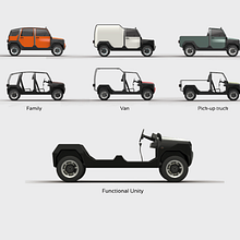mOdul - The first modular car for all. 3D, Design, Automotive Design, Product Design, and Design Management project by Adrián García De Jesús Lopes - 09.14.2015