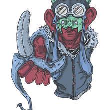 ilustraciones Makaco. Un proyecto de Ilustración tradicional de Alejo Castro - 15.07.2017