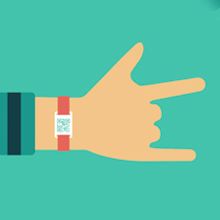 Infografía para explicar el funcionamiento de las pulseras ALL DATA. Design, Information Design, Graphic Design, Traditional illustration, Vector Illustration, and UX / UI project by Lidia Lobato LLO - 01.03.2017