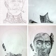 Simón Bolívar - Portrait in pointillism.. Traditional illustration project by Seric Rhenals - 07.16.2017