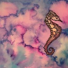 Acuarela y anilina Ein Projekt aus dem Bereich Traditionelle Illustration von Elena Cots - 16.07.2017