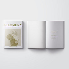 Mi Proyecto del curso: Introducción al Diseño Editorial/ Filomena. Projekt z dziedziny Design użytkownika Margarita Ochoa - 18.07.2017