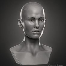 Head Girl  Ein Projekt aus dem Bereich 3D, Bildende Künste, Kino, Kino, Video und TV, Skulptur, Infografik und VFX von carlos3d_r - 17.07.2017
