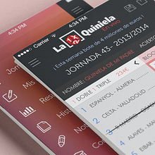 Aplicación oficial "La Quiniela". Game Design, and Graphic Design project by Iván Prieto Garrido - 07.18.2017