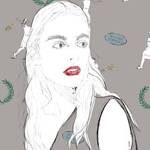 Diseño estampado textil pioneras del deporte femenino . Design, Costume Design, Graphic Design, and Traditional illustration project by inmaculada fernandez - 07.18.2017