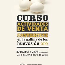 Cartel / Curso Actividades de Venta. Un proyecto de Diseño gráfico de Linda Augusto - 20.07.2017