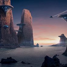 Cone bay - Matte painting. Film, Collage, Photograph, and Traditional illustration project by Jose Miguel Gordaliza - 07.20.2017