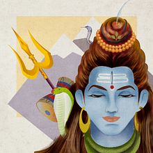 Shiva. Fine Arts, Comic, Art Direction, Design, Character Design, Graphic Design, and Traditional illustration project by Nieves Gonzalez - 07.20.2017