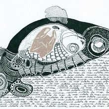 Peces. Serie Contaminación.. Traditional illustration, Naturalistic Illustration, Ink Illustration, and Collage project by Juan de Souza - 07.20.2016