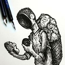 Tinta crítica - Ilustraciones a tinta. Un proyecto de Bellas Artes e Ilustración tradicional de Roger Font - 22.07.2017
