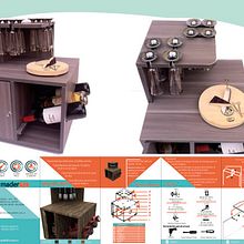 Mueble para Vinos . Furniture Design, and Making project by ANA MARIA VALBUENA GAMBOA - 07.22.2017
