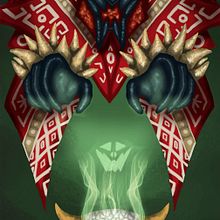Ilustración Fan art Dota 2 Shadow fiend . Un progetto di Illustrazione tradizionale di Julio Solis - 23.07.2017