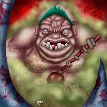 Pudge Dota2 fan art. Un progetto di Illustrazione tradizionale di Julio Solis - 23.07.2017