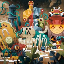 Pinturas recientes.. Un projet de Beaux Arts, Conception de personnages et Illustration traditionnelle de Raúl Zeptiror - 24.07.2017