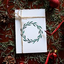 Watercolor Christmas postcard Ein Projekt aus dem Bereich Design von Anna Garcia Montolio - 01.01.2017