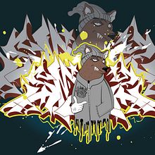 wolf y letras. Projekt z dziedziny Trad, c, jna ilustracja i Grafika wektorowa użytkownika craze samz88 - 25.07.2017