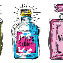 Aromas que se extiguen. Graphic Design, and Traditional illustration project by Carlos chong - 07.26.2017