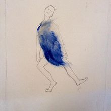 Bailando. Ilustração tradicional projeto de Mariona Sánchez - 26.07.2017