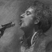 Gustavo Cerati - Ilustraciones. Traditional illustration project by Gerson Eric Pereira Rafael - 07.28.2017