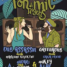 PON DI MIC NIGTH. Un progetto di Street Art, Fumetto, Design, Graphic design e Illustrazione tradizionale di FREE MIND STUDIO - 28.07.2017