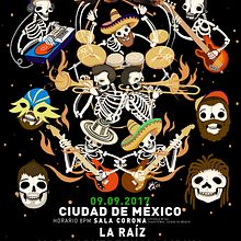 LA RAIZ TOUR MÉXICO//COLOMBIA. Un projet de B, e dessinée, Design , Design graphique, Illustration traditionnelle , et Design sonore de FREE MIND STUDIO - 28.07.2017