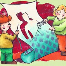 Mi Proyecto del curso: Introducción a la ilustración infantil: "El traje nuevo del emperador". Un proyecto de Diseño e Ilustración tradicional de Entraenelarte Entraenelarte - 31.07.2017