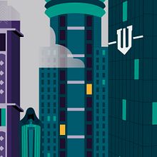 Gotham City. Graphic Design, and Vector Illustration project by Luisa Sirvent - 08.01.2017