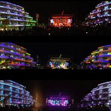 Club hotel Eilat, videomapping . Events, Motion Graphics, and Video project by Alvaro Muñozledo - 08.02.2017