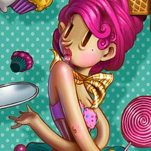 Candy Girl. Traditional illustration project by Ra - 08.04.2017