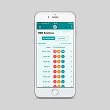 Aplicación Móvil - NEM Solutions . % GuGo Creative tarafından hazırlanan UX / UI projesi - 11.04.2016