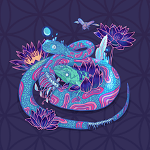 Cartel ilustrado . % Youko Horiuchi tarafından hazırlanan Geleneksel illüstras, Ve on projesi - 07.22.2017