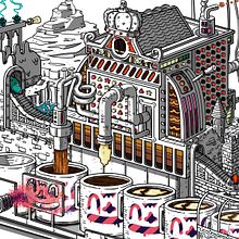 Coffee Machine Gif Art Ein Projekt aus dem Bereich Animation und Traditionelle Illustration von Javier Arrés - 07.08.2017