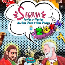 Cartel de fiestas San Juan y San Pedro Segovia / Participación concurso Segovia 2017. Un proyecto de Ilustración tradicional de Rubén Valle - 13.05.2017