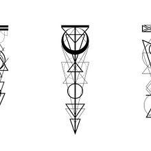 Diseño de tatuajes geométricos. Un progetto di Design e Graphic design di Oscar Rabat - 08.08.2017