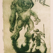 Troll / Agua Fuerte. Un proyecto de Ilustración tradicional de Rubén Valle - 08.04.2015