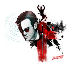 Daredevil: the first Defender. Cinema, Vídeo e TV, Comic e Ilustração tradicional projeto de Dani Marco - 11.08.2017