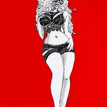 pinup. Traditional illustration project by Carlos Burgos - 08.11.2017