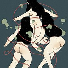 "The Space Between" Ilustración extraída de la colección "Otros Mundos" Hugo Giner© 2017. Un progetto di Belle arti, Design, Graphic design, Illustrazione tradizionale e Illustrazione vettoriale di Hugo Giner - 17.08.2017