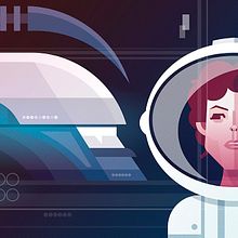 Alien VS Ripley. Traditional illustration, and Vector Illustration project by Ricardo Polo López - 08.18.2017
