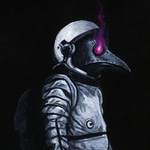 Space Horseman of the Apocalypse. Projekt z dziedziny  Malarstwo użytkownika Rubén Megido - 18.10.2015