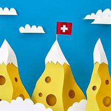 Swiss Cheese Mountains. Photograph, and Paper Craft project by Agueda Peña - 08.18.2017