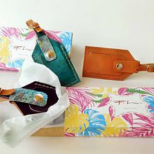 Leather Luggage Tag Packaging. Arts, Crafts, and Packaging project by Miren Camara Egaña - 06.20.2017