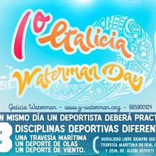 Cartel - 1er Galicia Waterman Day. Een project van Grafisch ontwerp van quinmael - 17.07.2017
