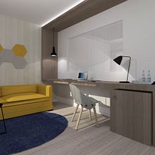 SUITE HOTEL . Un proyecto de 3D, Diseño, Diseño de interiores e Infografía de Lorena García - 23.10.2016