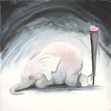 El elefante encadenado. Jorge Bucay. Projekt z dziedziny Trad, c i jna ilustracja użytkownika Dacil Velázquez - 25.08.2017
